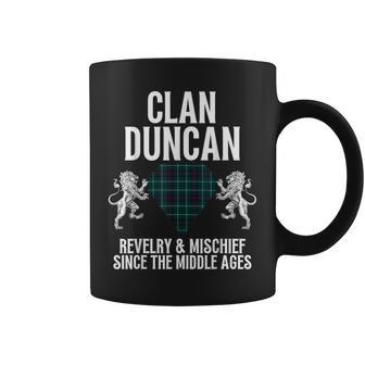 Duncan Clan Scottish Name Coat Of Arms Tartan Family Party Coffee Mug - Seseable