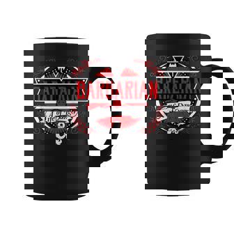 Dungeons & Dragons Barbarian A Life Of Danger Logo Taza de café - Regaloses