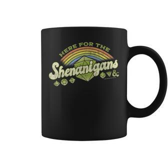 Dungeons & Dragons Here For The Shenanigans St Patrick's Coffee Mug - Seseable