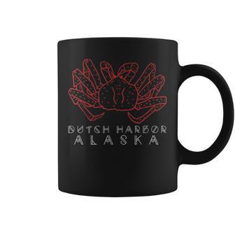 Dutch Harbor Alaska Cangrejo Alaska Red King Cangrejo Piernas Taza de café - Regaloses