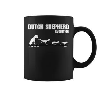 Dutch Shepherd Evolution Dinosaur Dutchie K9 Dog Coffee Mug - Monsterry DE