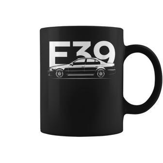 E39 5 Series Car Silhouette Coffee Mug - Monsterry UK