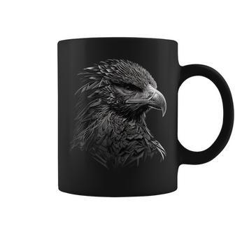 Eagle Bird Falcon Bird Motif Animal Coffee Mug - Seseable