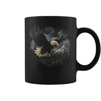 Eagle Bird Mountains Coffee Mug - Seseable