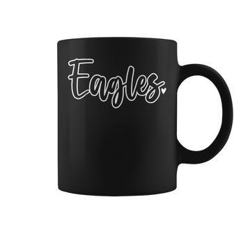 Eagles School Sports Fan Team Spirit Mascot Coffee Mug - Monsterry