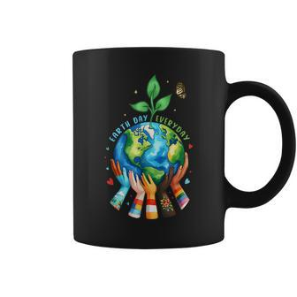 Earth Day 2024 Everyday Protect Environment Save The Planet Coffee Mug - Seseable
