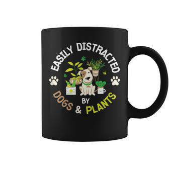 Easily Distracted By Dogs And Plants Gardening Dog Animals Coffee Mug - Monsterry AU