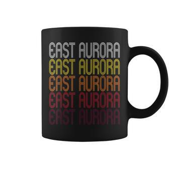 East Aurora Ny Vintage Style New York Coffee Mug - Monsterry