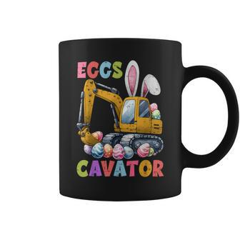 Easter For Boy Toddler Eggscavator Construction Truck Coffee Mug - Seseable