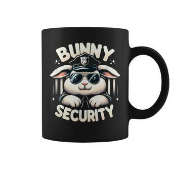 Easter Bunny Security Guard Cute & Egg Hunt Coffee Mug | Mazezy