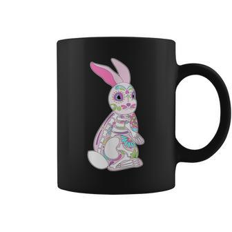 Easter Bunny Sugar Skull Dia De Los Muertos Rabbit T Coffee Mug - Monsterry AU