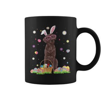 Easter Cute Chocolate Labrador Dog Lover Bunny Eggs Easter Coffee Mug - Seseable