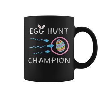 Easter Egg Hunt Champion Sperm Pregnancy Announce Dad Men Coffee Mug - Seseable