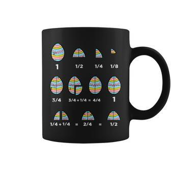 Easter Eggs Math Fractions Nerd Teacher Women Coffee Mug - Monsterry