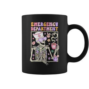 Easter Er Nurse Emergency Department Room Skeleton Nurse Coffee Mug - Monsterry UK