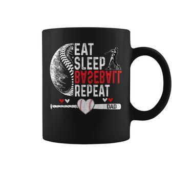 Eat Sleep Baseball Repeat Baseball Father's Day Dad Coffee Mug - Thegiftio UK
