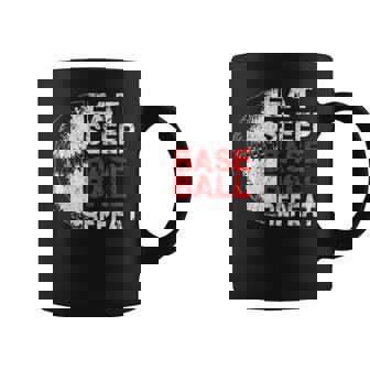 Eat Sleep Baseball Repeat Baseball Player Baseball Coffee Mug - Thegiftio UK