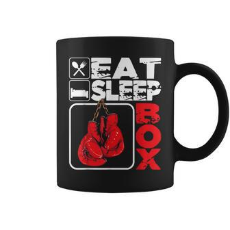 Eat Sleep Box Boxing Lover Gym Boxer Kickboxing Kickboxer Coffee Mug - Monsterry DE