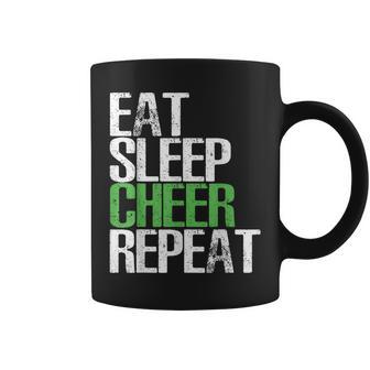 Eat Sleep Cheer Repeat Great Cheerleading Coffee Mug - Monsterry AU