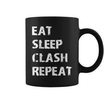 Eat Sleep Clash Repeat Video Game Cute Player Men Coffee Mug | Crazezy AU