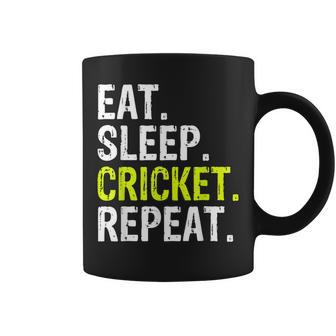 Eat Sleep Cricket Repeat Sports Coffee Mug - Thegiftio UK