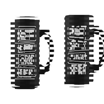 Eat Sleep Hardcore Repeat Techno Rave Party Cadeau Tasse - Cadeauxyz