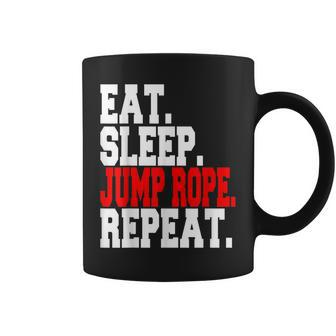 Eat Sleep Jump Rope Repeat Coffee Mug - Monsterry AU