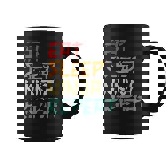 Eat Sleep Ninja Repeat Ninja Karaté Retro Ninja Tasse - Cadeauxyz