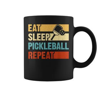 Eat Sleep Pickleball Repeat Player Coffee Mug | Crazezy DE