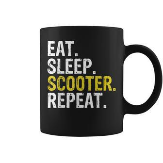 Eat Sleep Scooter Repeat Coffee Mug - Thegiftio UK