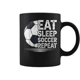 Eat Sleep Soccer Repeat Soccer Player Soccer Coffee Mug - Monsterry CA