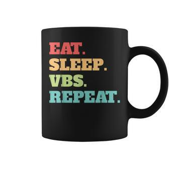Eat Sleep Vbs Repeat Vacation Bible School Crew Summer Camp Coffee Mug - Monsterry UK