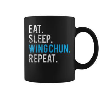 Eat Sleep Wing Chun Repeat Kung Fu Coffee Mug - Monsterry DE