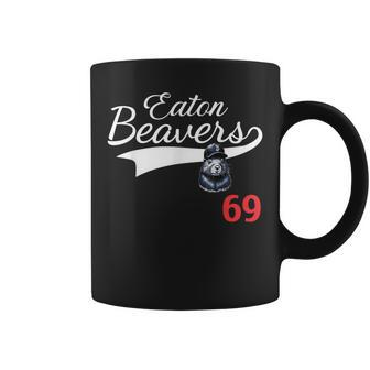 Eaton Beavers 69 Adult Humor Baseball Coffee Mug - Monsterry DE