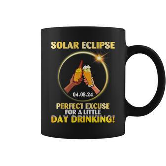 Eclipse 04 08 2024 Perfect Excuse For A Little Day Drinking Coffee Mug | Mazezy