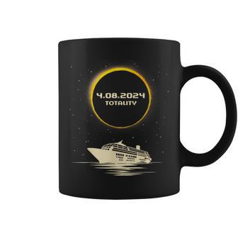 Eclipse 2024 Cruise Ship Total Solar Eclipse Totality Family Coffee Mug - Seseable
