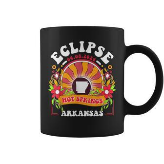 Eclipse 2024 Hot Springs Arkansas Total Solar Eclipse Coffee Mug | Mazezy