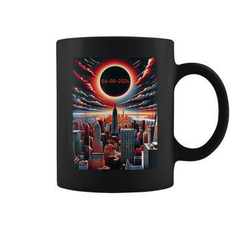 Eclipse 2024 New York 8 April 2024 Total Solar Eclipse Coffee Mug - Monsterry UK