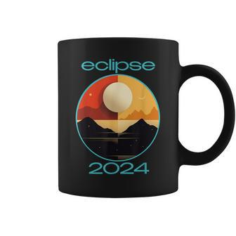 Eclipse 2024 Annular Solar Atomic Age Eclipse Coffee Mug - Monsterry