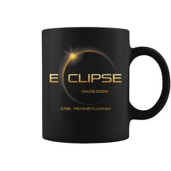 Eclipse 2024 Totality Eclipse Solar Erie Pennsylvania Coffee Mug | Mazezy UK