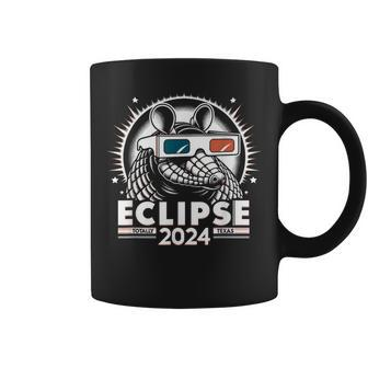 Eclipse 2024 Totally Texas Armadillo Eclipse Coffee Mug | Mazezy