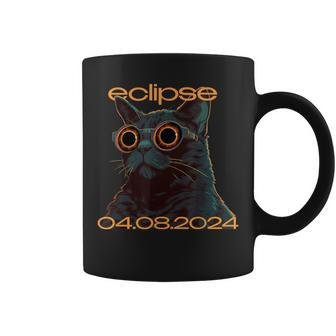 Eclipse Cat Graphic For April 2024 Eclipse Cat Lovers Coffee Mug - Seseable