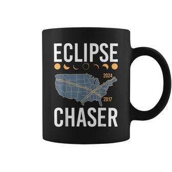 Eclipse Chaser Solar Eclipse 2024 Twice In A Lifetime Coffee Mug - Seseable