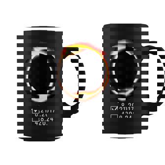 Eclipse Checklist Total Solar Moon Eclipse April 8 2024 Coffee Mug | Mazezy