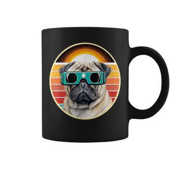 Eclipse Dogs Where Pug Charm Meets Celestial Wonder Coffee Mug | Mazezy AU