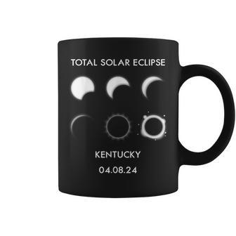 Eclipse Phases Kentucky April 8 2024 Total Solar Eclipse Coffee Mug - Seseable