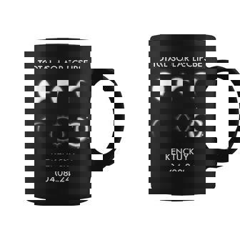 Eclipse Phases Kentucky April 8 2024 Total Solar Eclipse Coffee Mug | Seseable UK