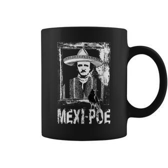 Edgar Allan Poe Mexican Mexi-Poe Literature Book Lover Coffee Mug - Monsterry AU