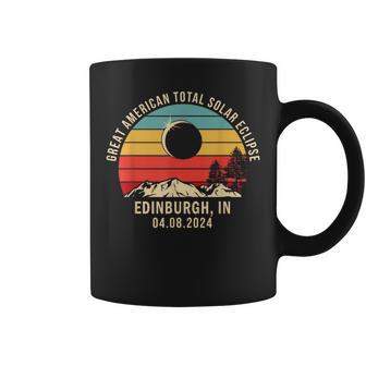 Edinburgh In Indiana Total Solar Eclipse 2024 Coffee Mug - Monsterry UK