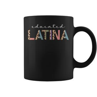 Educated Latina Latina Latinx Leopard Coffee Mug - Monsterry DE